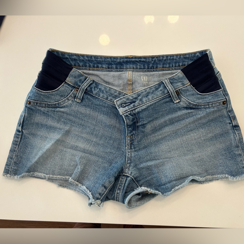 GAP Denim Blue Women's Maternity Shorts